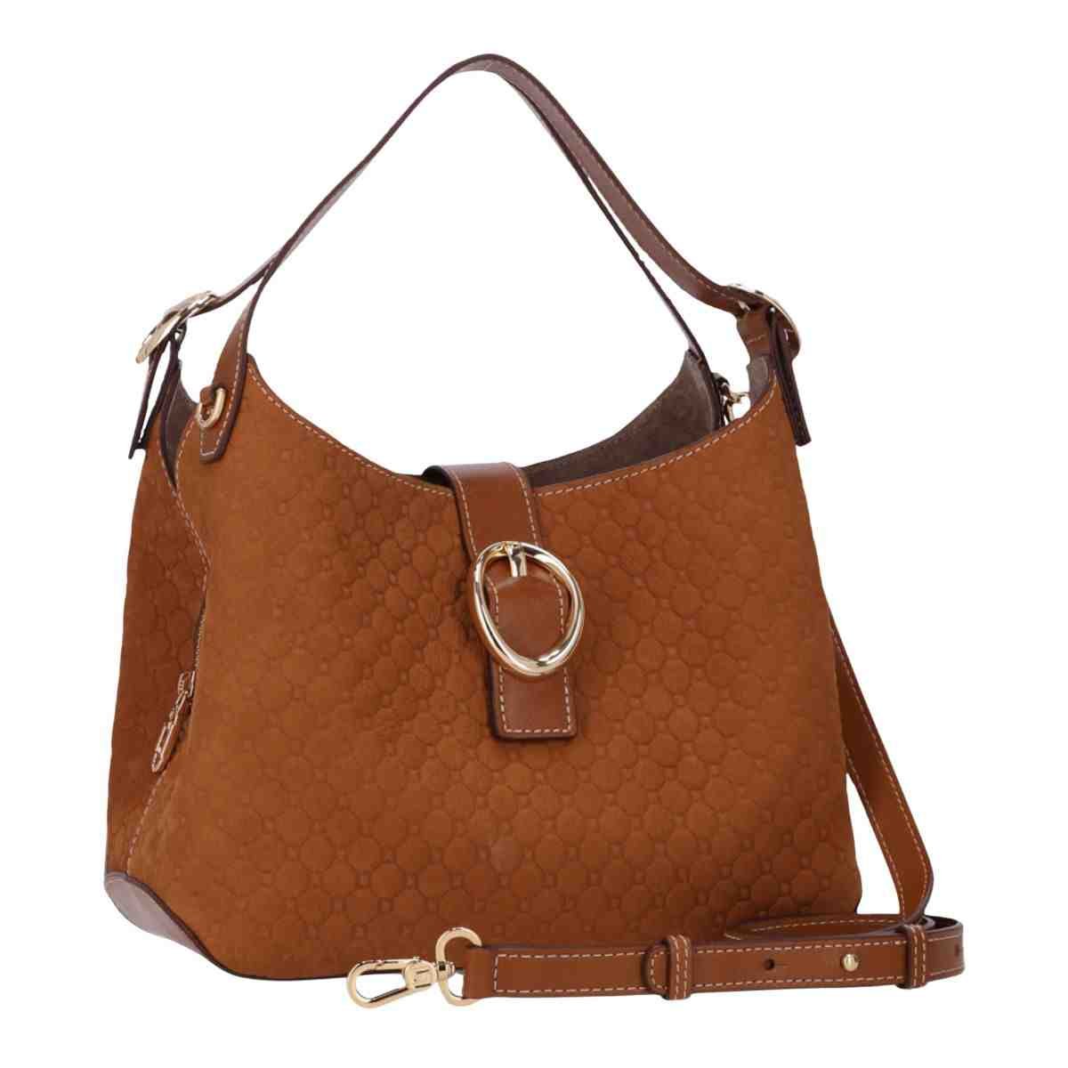 Bolsa Feminina Tote Grande Luz Da Lua Bison Caramelo Marrom 2