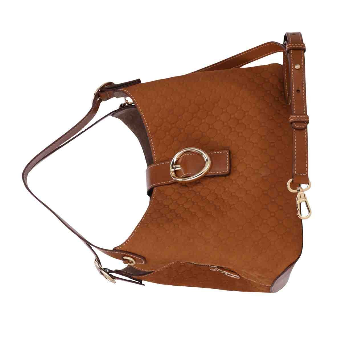 Bolsa Feminina Tote Grande Luz Da Lua Bison Caramelo Marrom 6