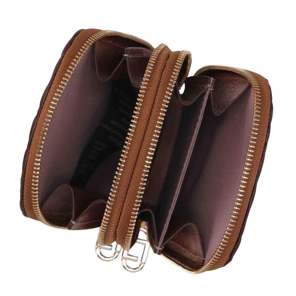 Bolsa Feminina Luz Da Lua Mini Bag Bella Bison Caramelo Marrom 3