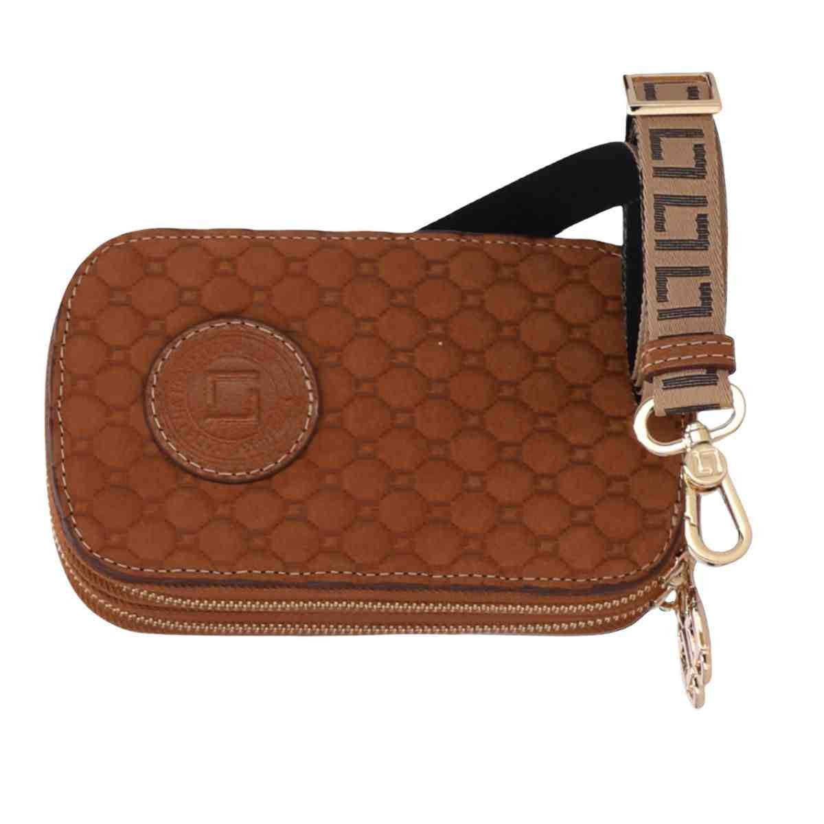 Bolsa Feminina Luz Da Lua Mini Bag Bella Bison Caramelo Marrom 6