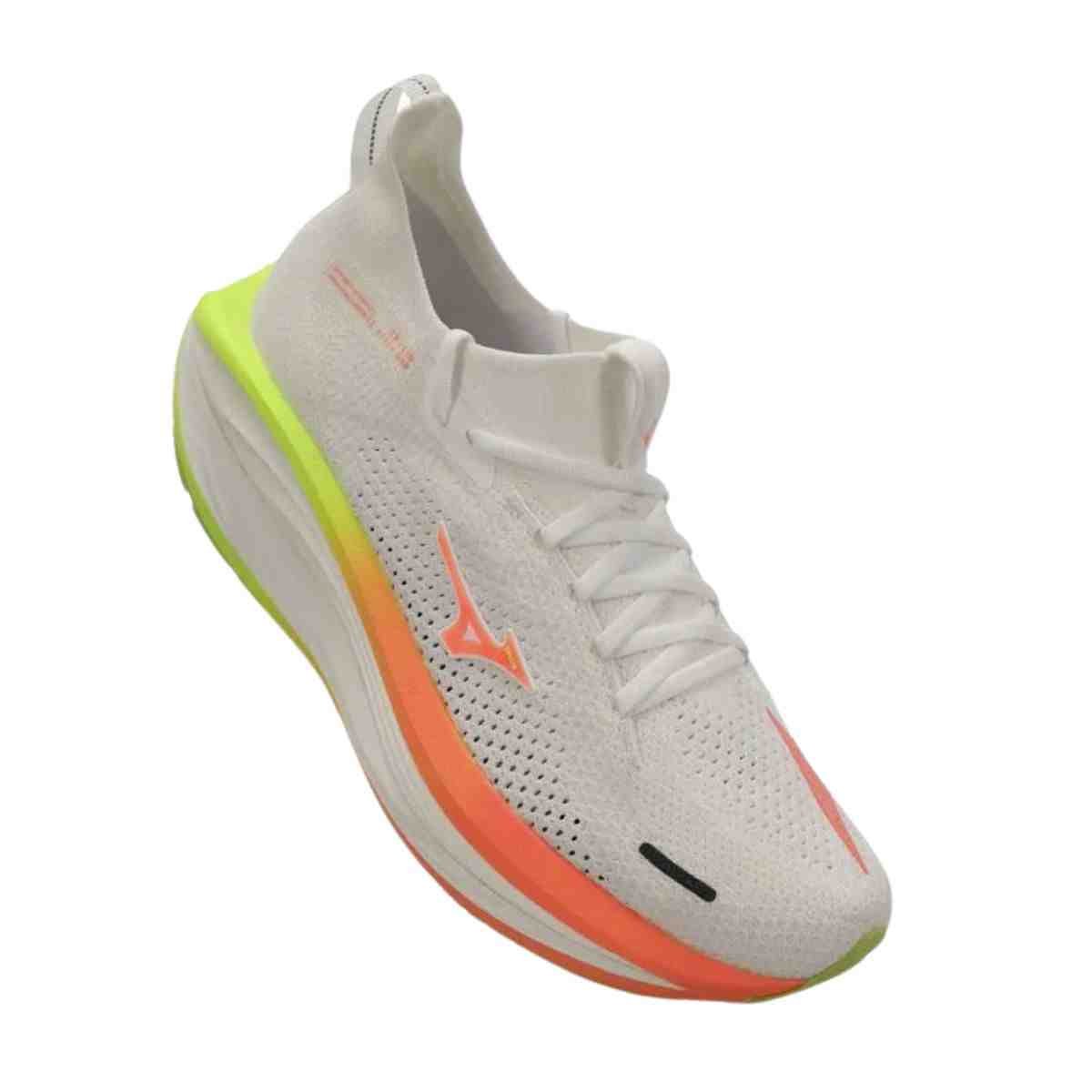 Tênis Corrida Feminino Mizuno Neo Vista 3 Branco Branco/Laranja 2
