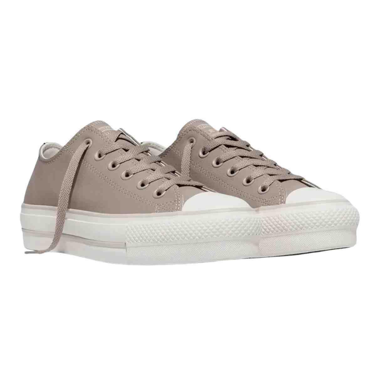 Tênis Casual Converse Chuck Taylor All Star Lift Bege Verde 2
