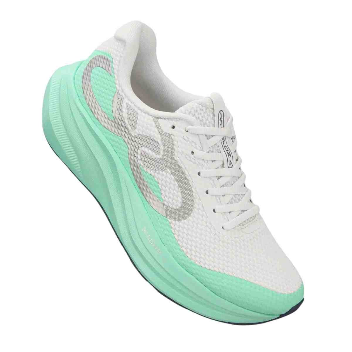 Tênis Corrida Feminino Olympikus Veloz 4 Branco E Verde Branco/Verde 2