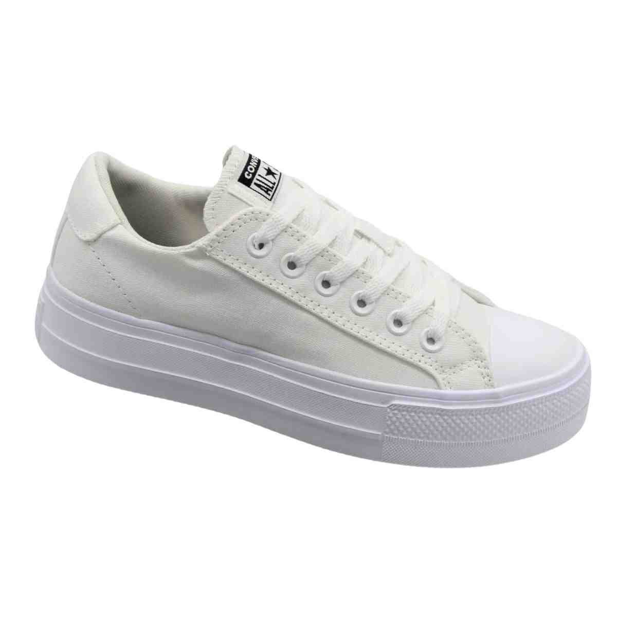 Tênis Casual Feminino Converse Day One Branco Branco 2