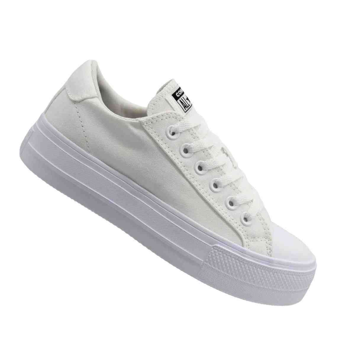Tênis Casual Feminino Converse Day One Branco Branco 7