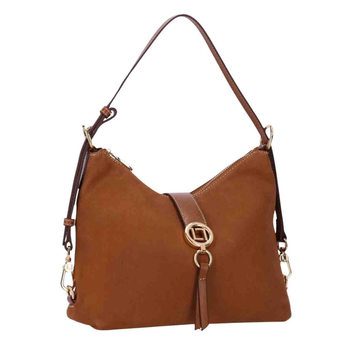 Bolsa Feminina Tiracolo Média Luz Da Lua Atacama Caramelo Marrom 2