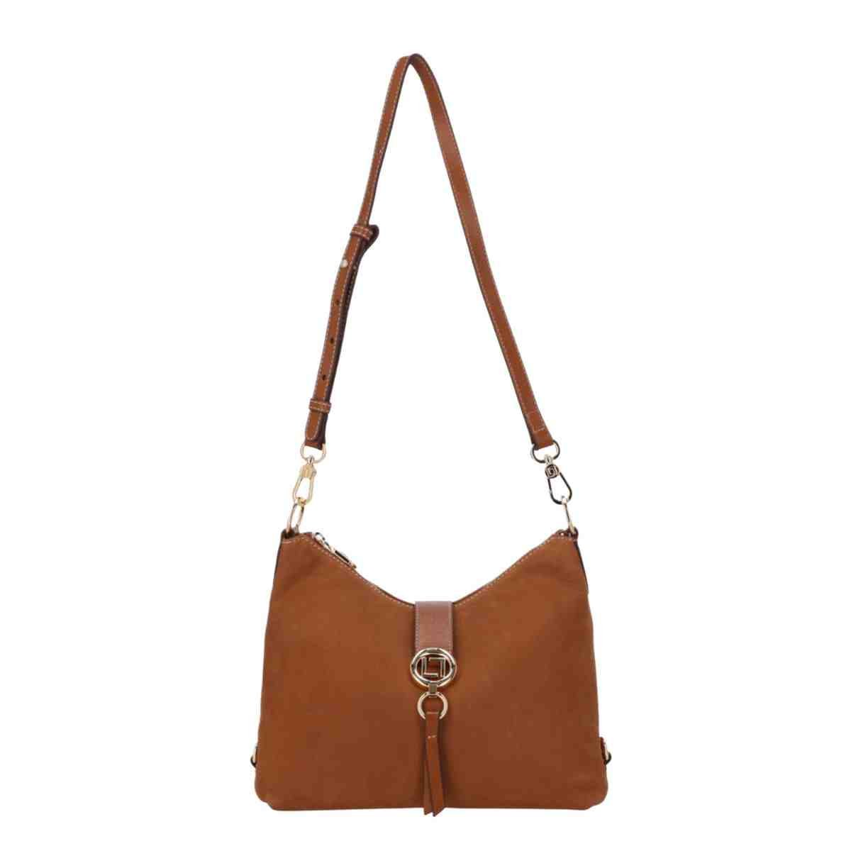 Bolsa Feminina Tiracolo Média Luz Da Lua Atacama Caramelo Marrom 4