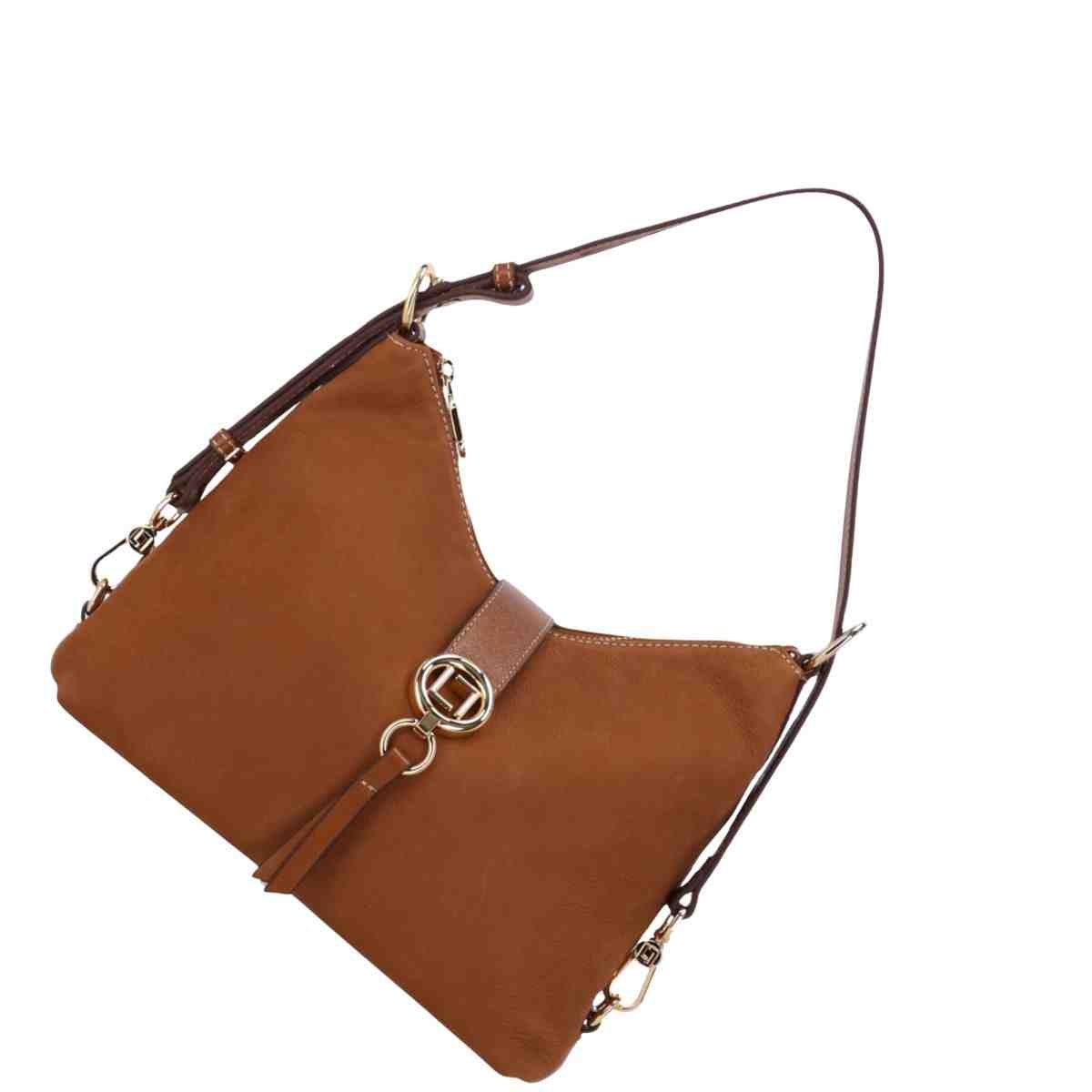 Bolsa Feminina Tiracolo Média Luz Da Lua Atacama Caramelo Marrom 7