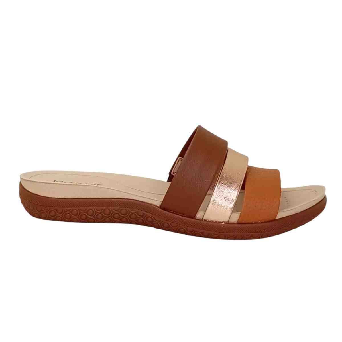 Tamanco Feminino Anabela Modare Slide Marrom