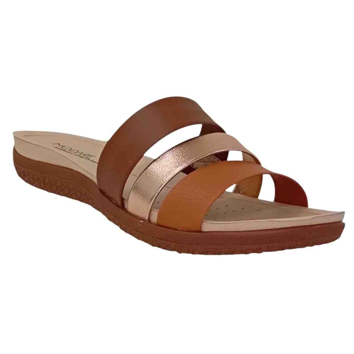 Tamanco Feminino Anabela Modare Slide Marrom Marrom 2