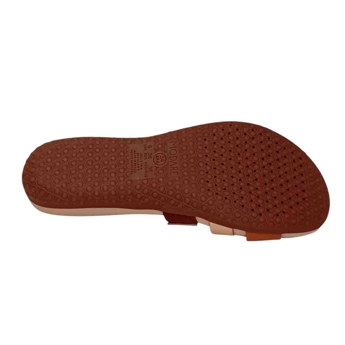 Tamanco Feminino Anabela Modare Slide Marrom Marrom 5