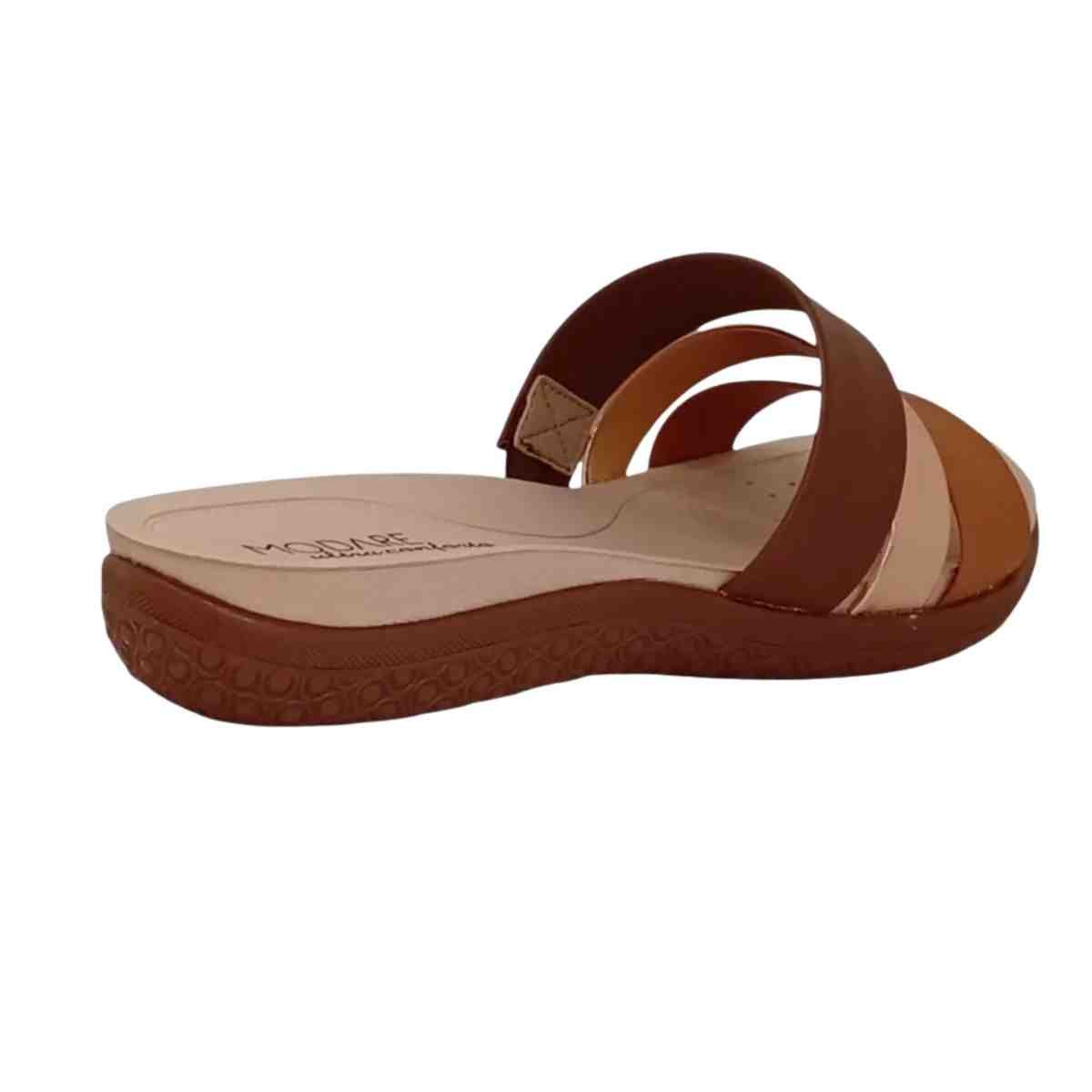 Tamanco Feminino Anabela Modare Slide Marrom Marrom 6