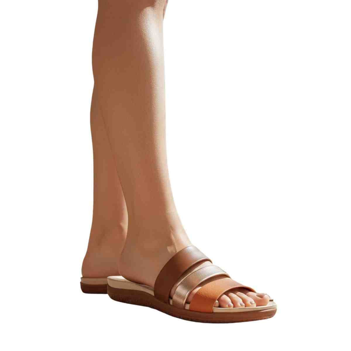 Tamanco Feminino Anabela Modare Slide Marrom Marrom 7