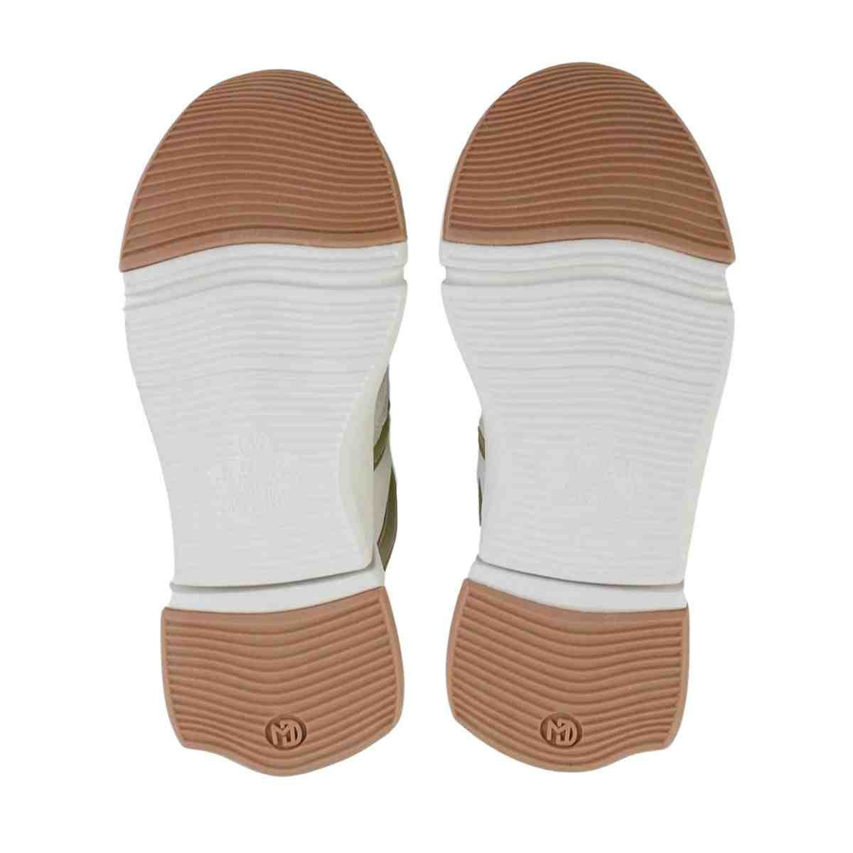 Tênis Moda Feminino Modare Ultraconforto Off White Branco/Verde 4