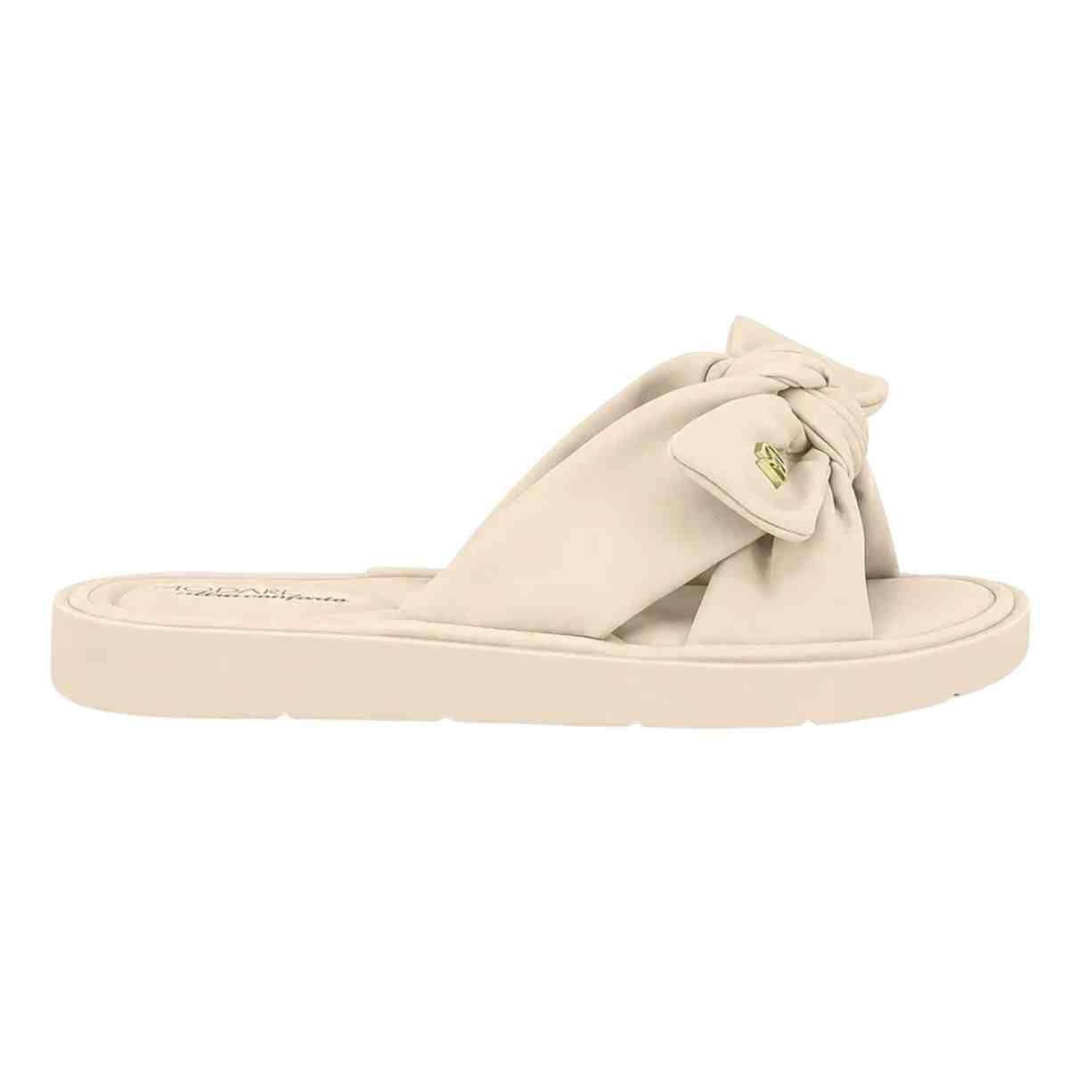 Tamanco Feminino Anabela Modare Slide Creme