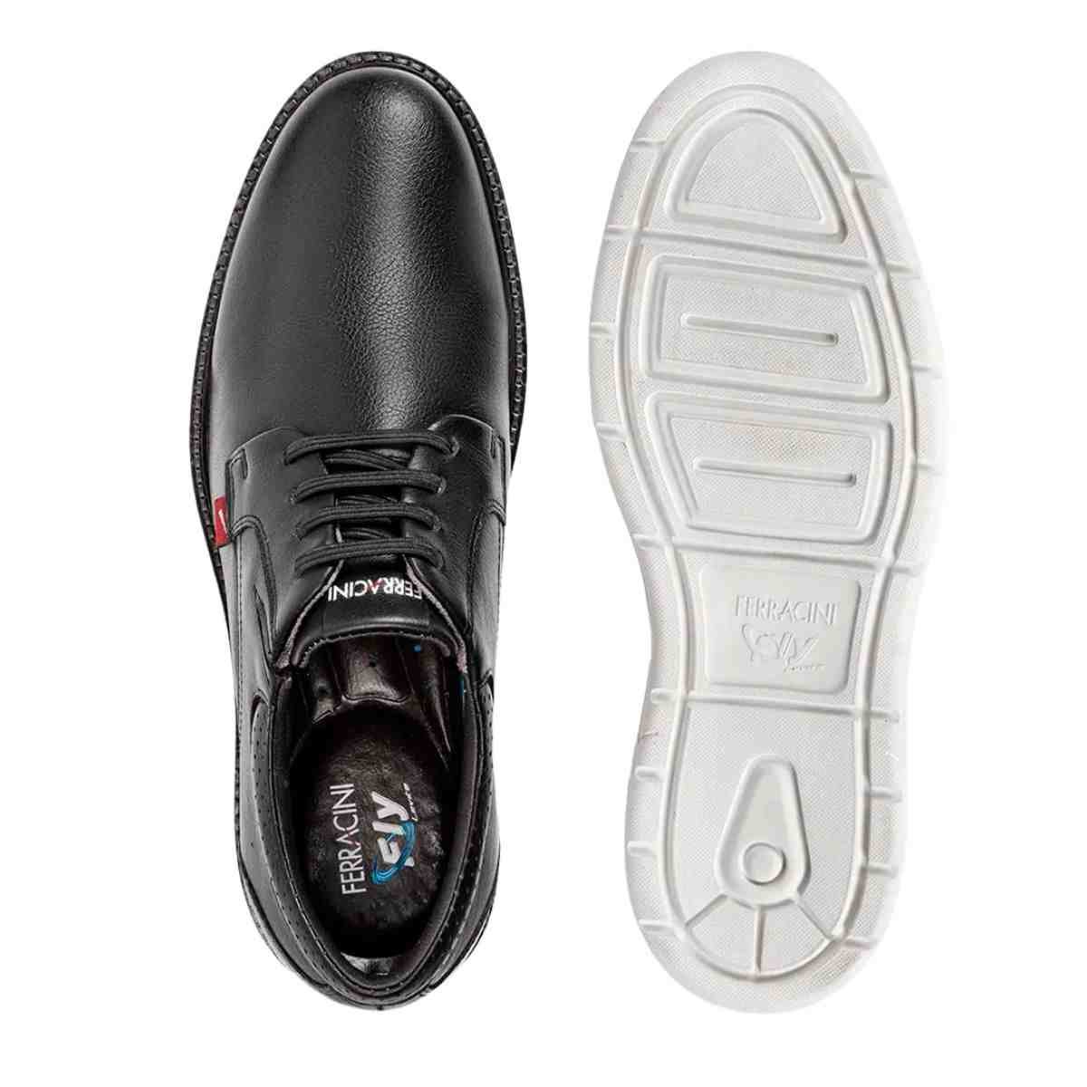 Sapato Masculino Esporte Fino Ferracini Preto Preto 3