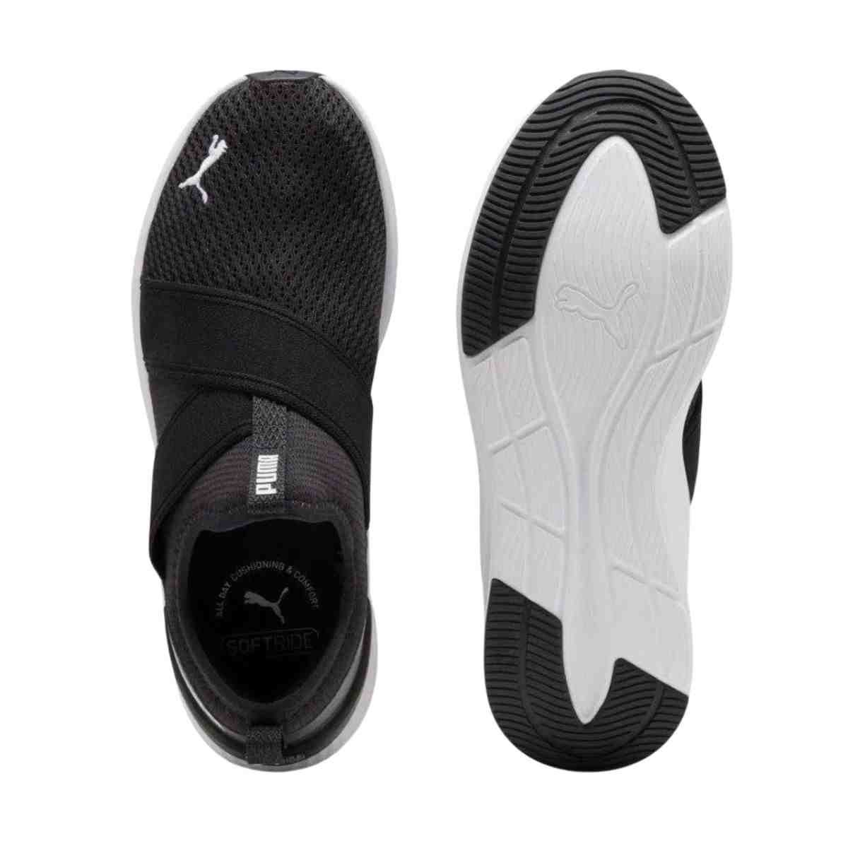 Tênis Corrida Feminino Puma Softride Harli Slip On Preto Preto 3