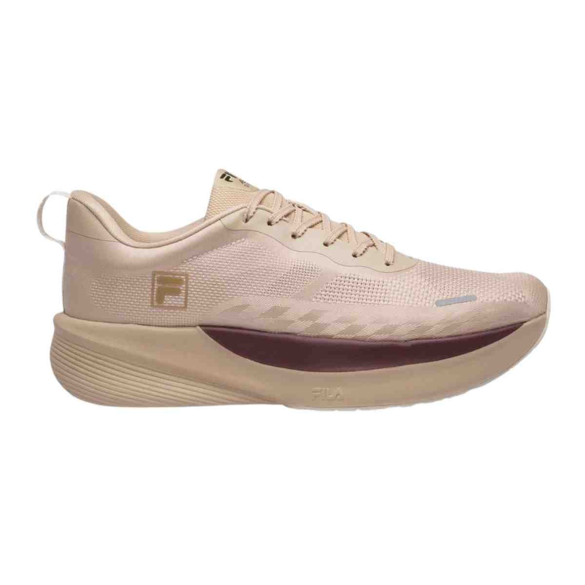 Tênis Corrida Feminino Fila Aero Skyfoam Bege