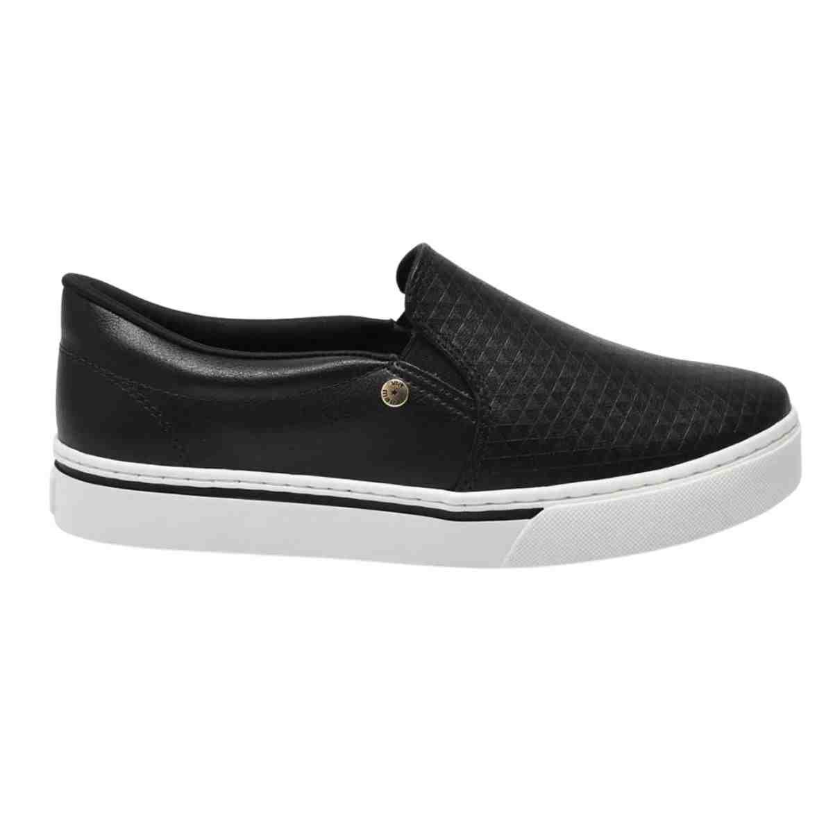 Tênis Moda Feminino Via Marte Preto
