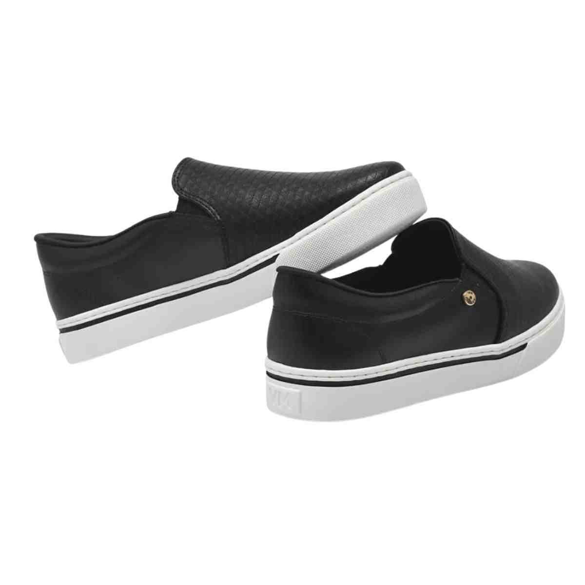 Tênis Moda Feminino Via Marte Preto Preto 3
