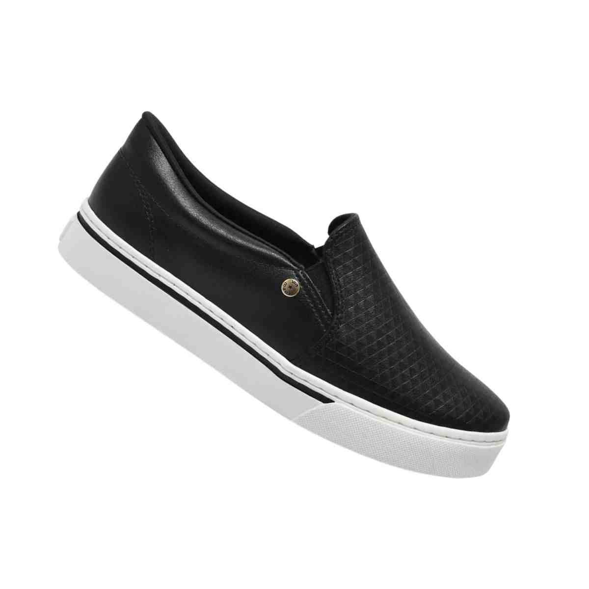 Tênis Moda Feminino Via Marte Preto Preto 7