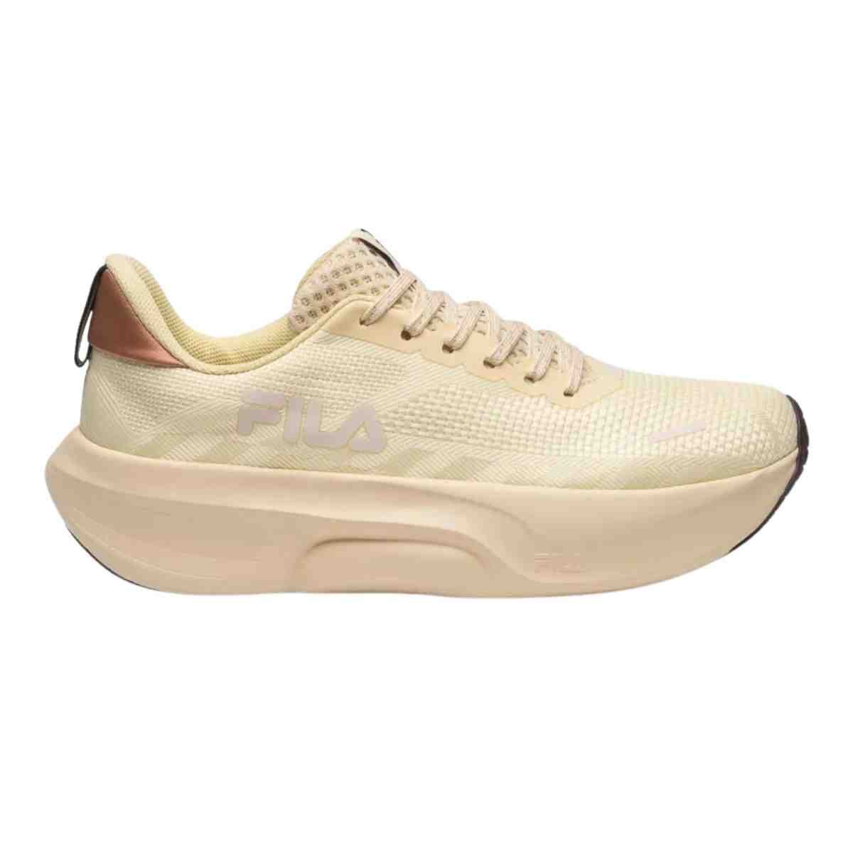 Tênis Corrida Feminino Fila Breeze Creme