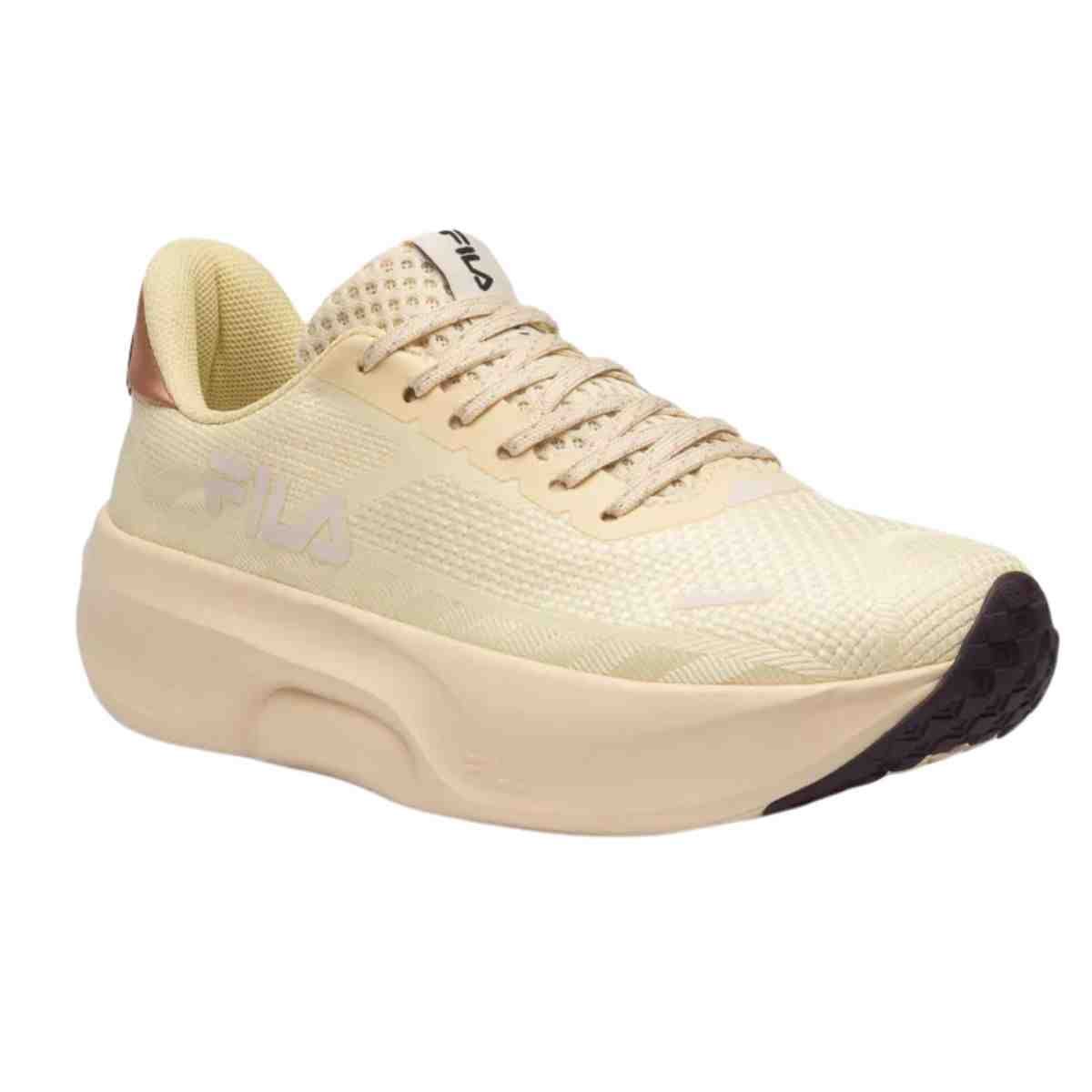 Tênis Corrida Feminino Fila Breeze Creme Bege 2