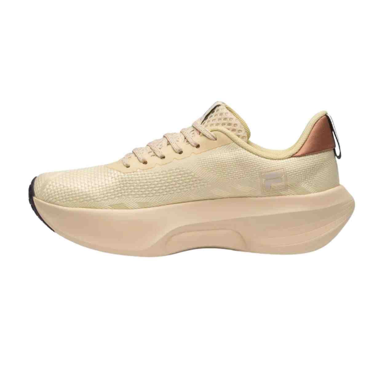 Tênis Corrida Feminino Fila Breeze Creme Bege 5
