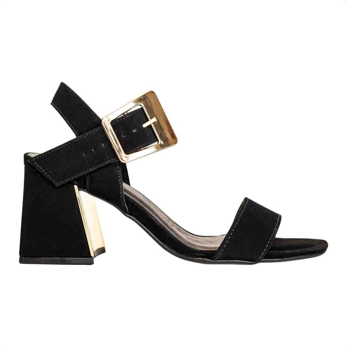 Sandalia Fem Salto Médio Grosso Dm T6049-141-