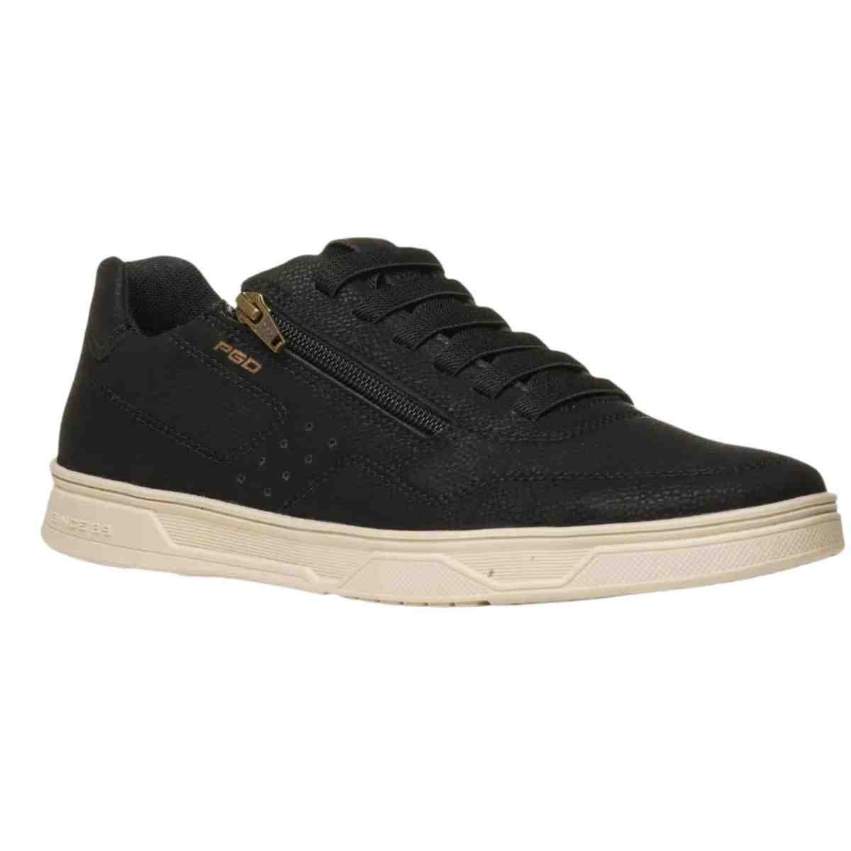 Sapatênis Masculino Pegada Trace Preto Preto 3