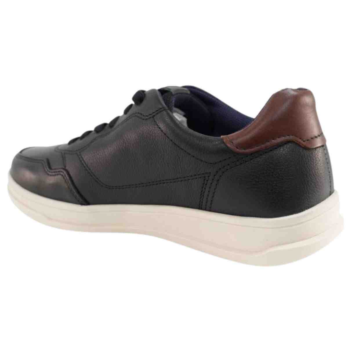 Sapatênis Masculino Pegada Preto Preto/Marrom 3
