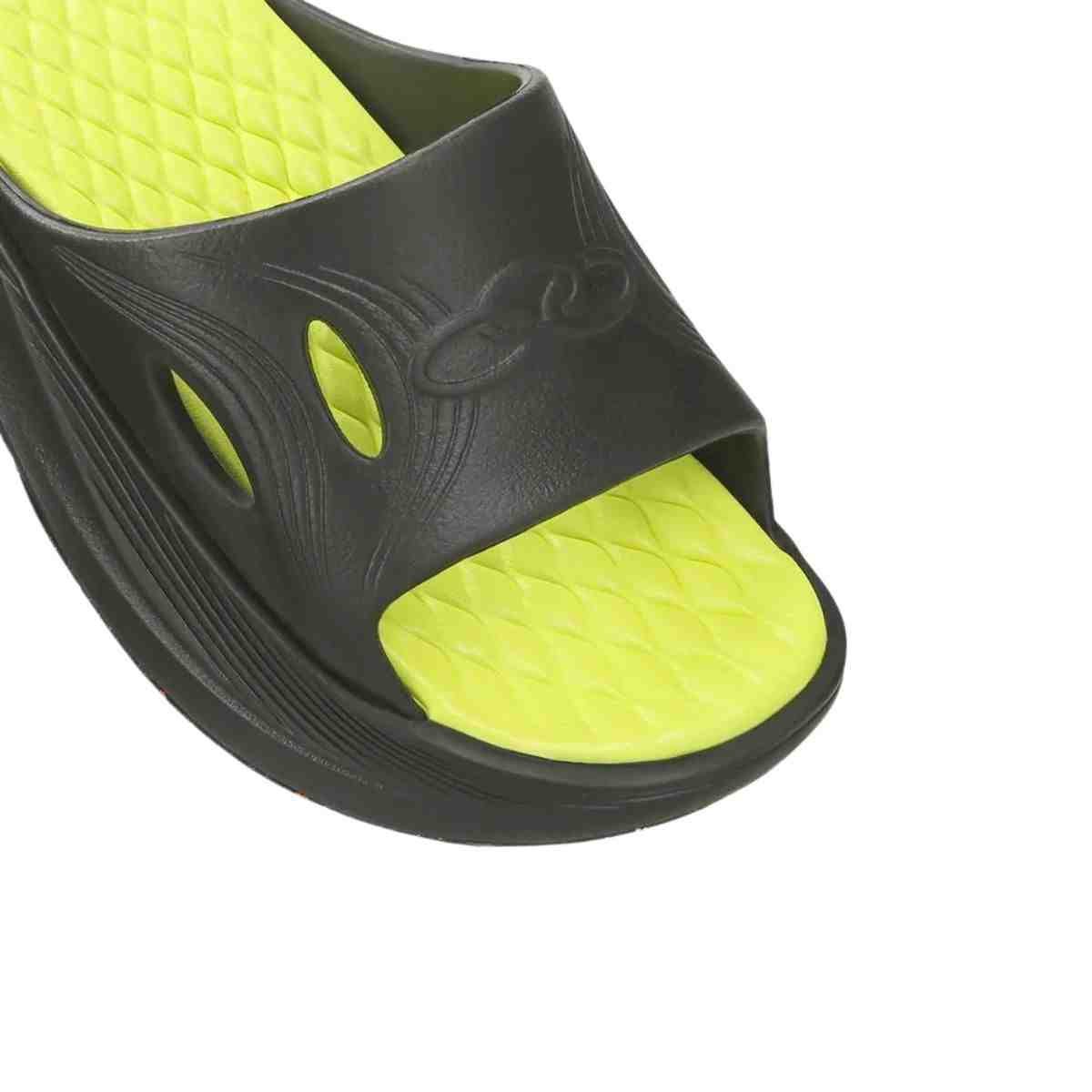 Chinelo Masculino Slide Olympikus Pós Corre Preto Preto/Verde 5