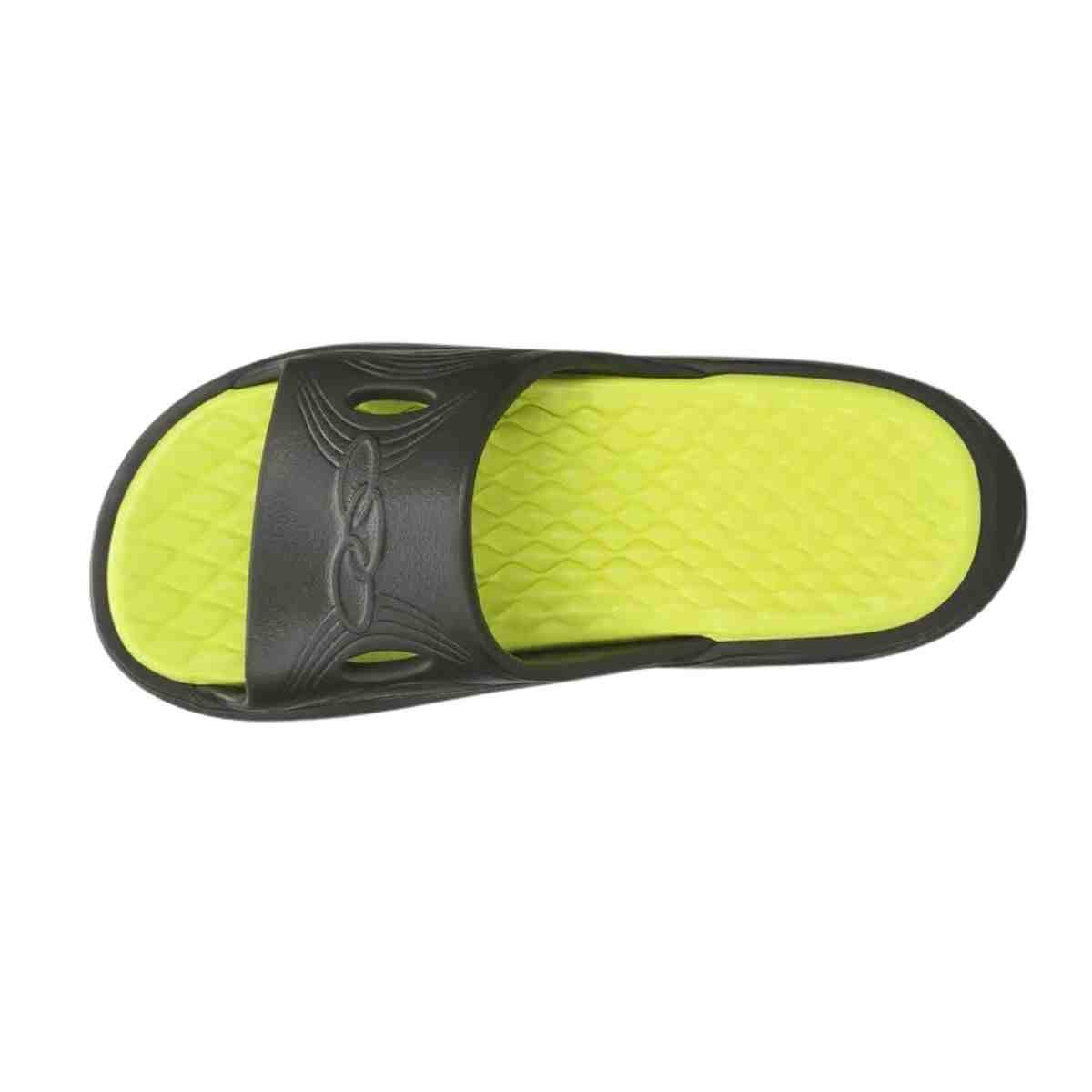 Chinelo Masculino Slide Olympikus Pós Corre Preto Preto/Verde 7