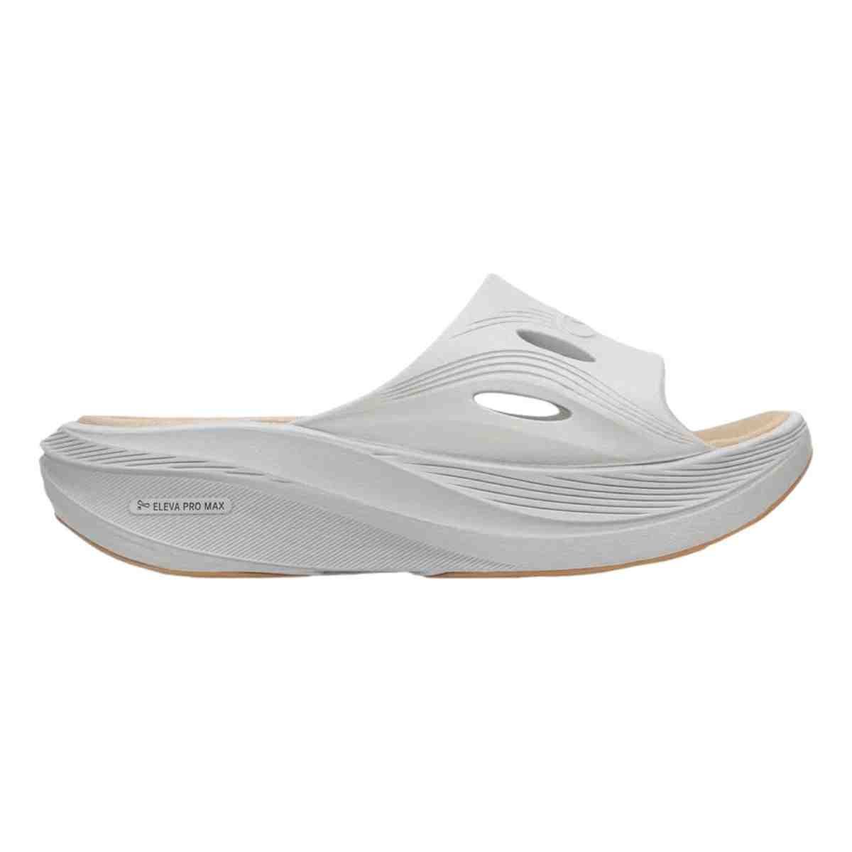 Chinelo Feminino Slide Olympikus Pós Corre Cinza Cinza/Rosa 7