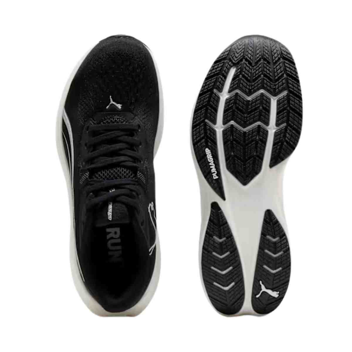 Tênis Corrida Feminino Puma Electrify Nitro 5 Preto Preto/Prata 3