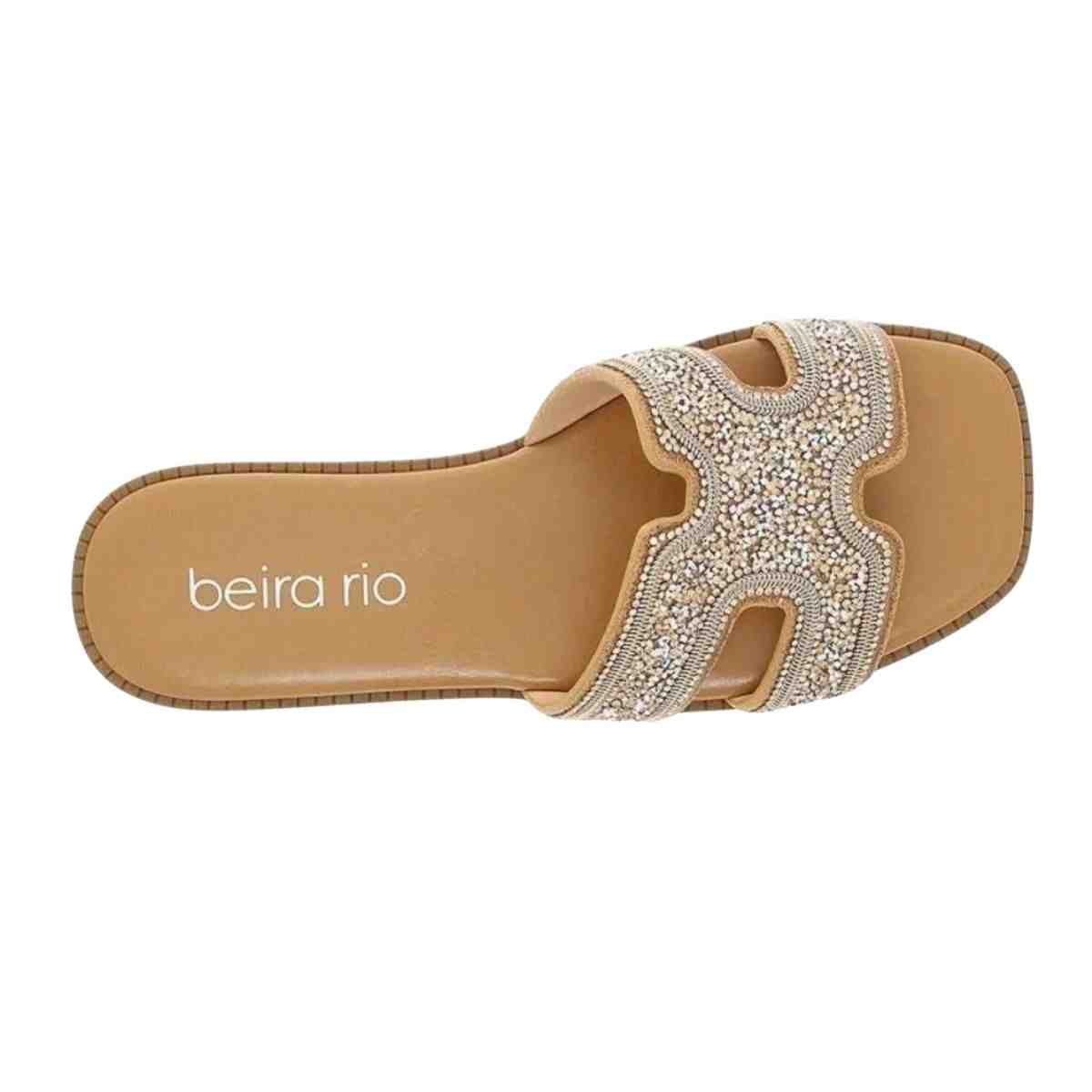 Tamanco Feminino Rasteiro Beira Rio Caramelo Marrom 6
