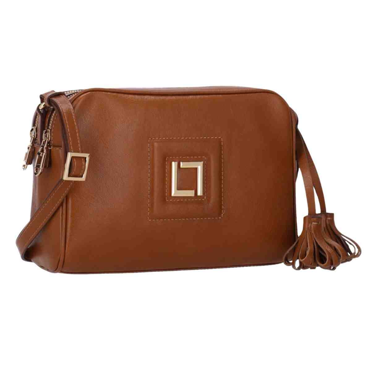 Bolsa Feminina Tiracolo Média Luz Da Lua Atacama Caramelo Marrom 2