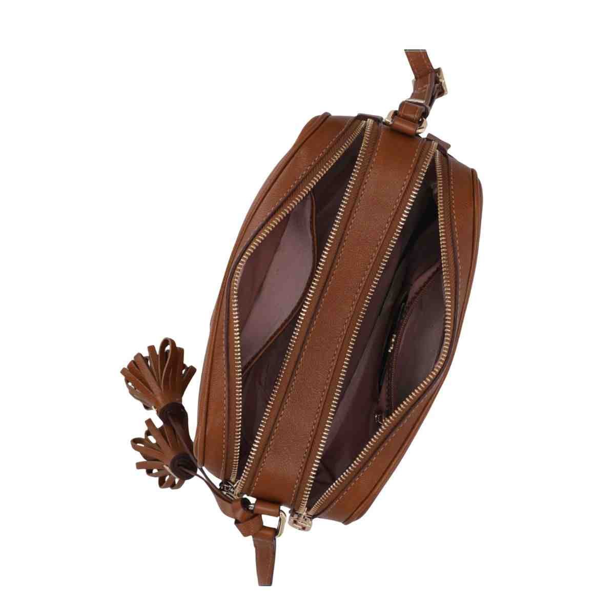 Bolsa Feminina Tiracolo Média Luz Da Lua Atacama Caramelo Marrom 3