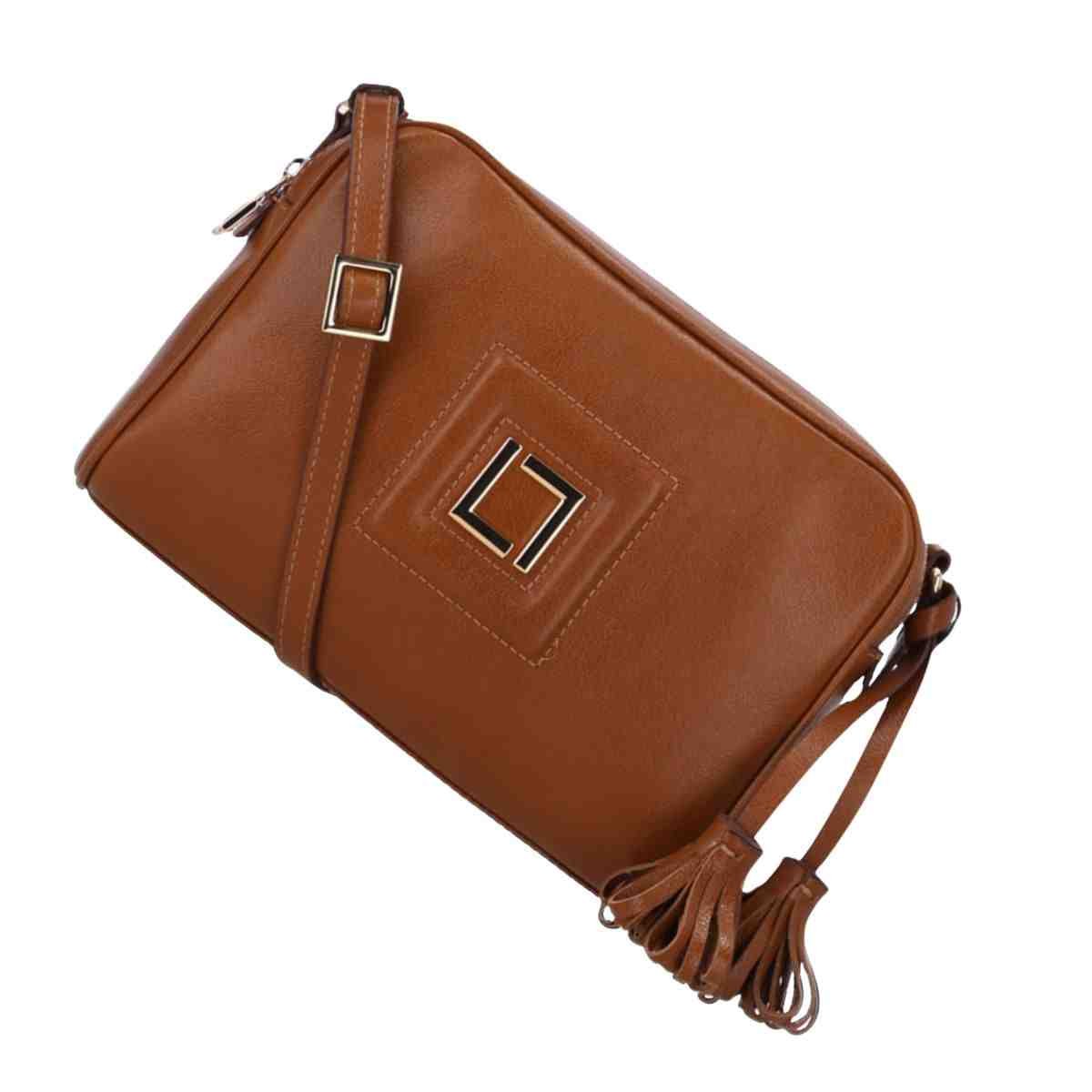 Bolsa Feminina Tiracolo Média Luz Da Lua Atacama Caramelo Marrom 5