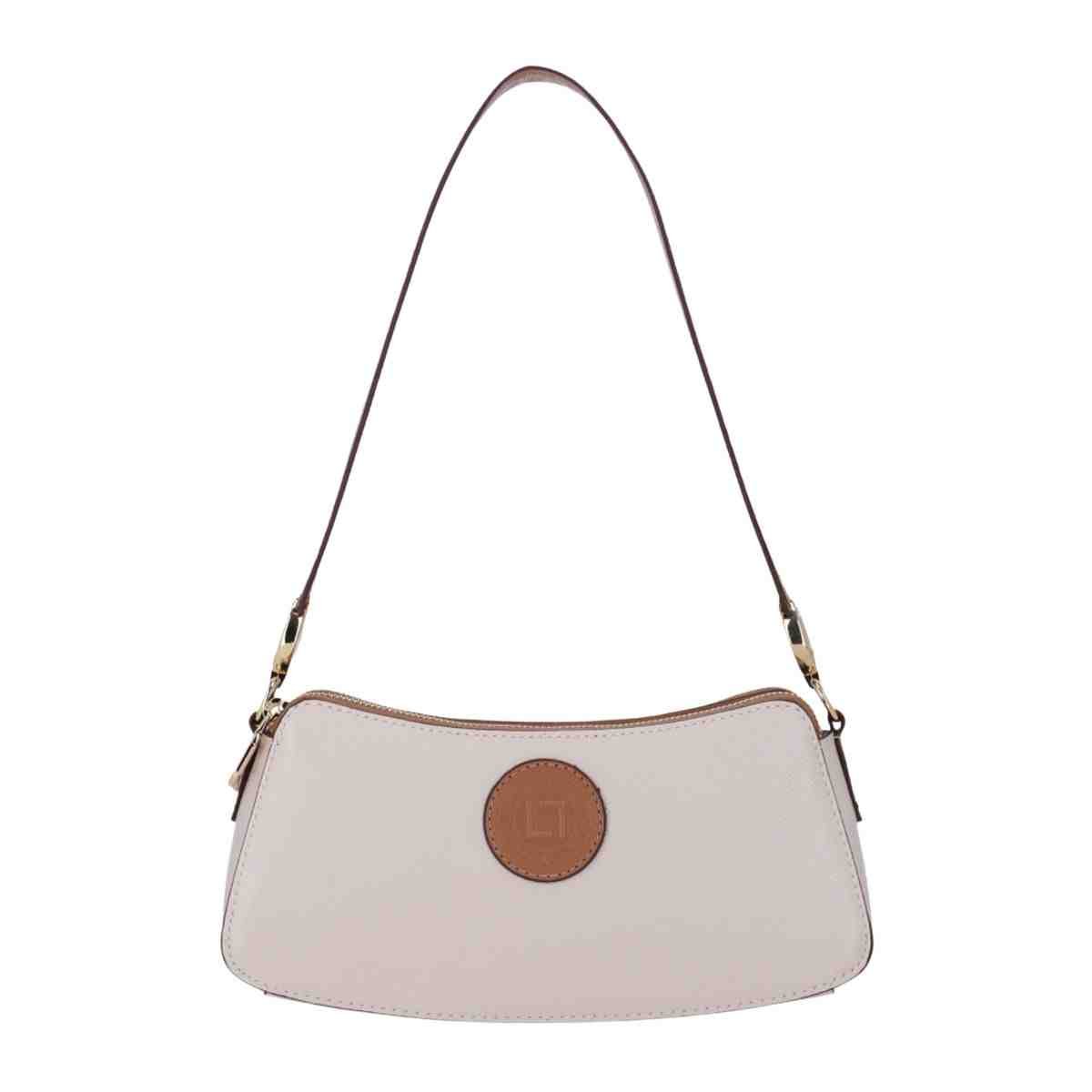 Bolsa Feminina Bella Baguete Pequena Luz Da Lua New Ridge Panna