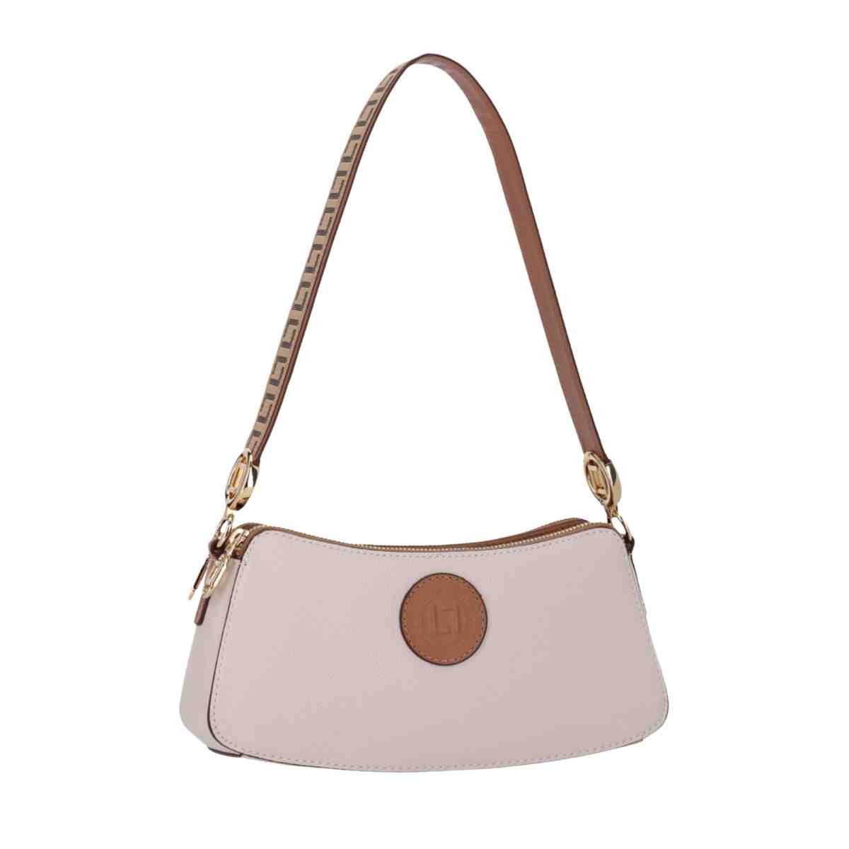 Bolsa Feminina Bella Baguete Pequena Luz Da Lua New Ridge Panna Marrom 2