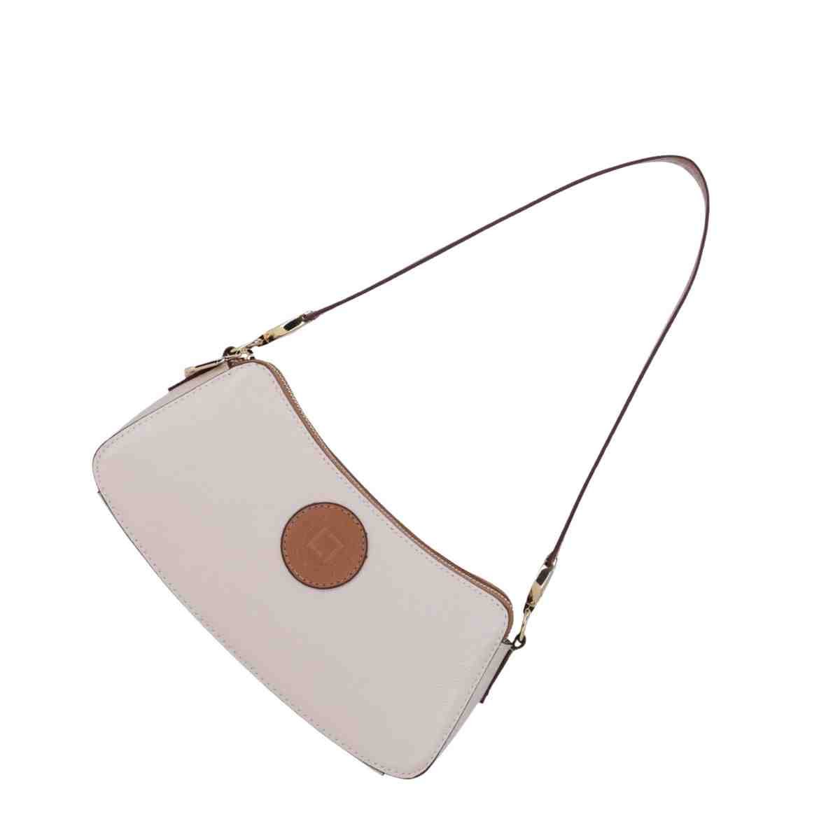 Bolsa Feminina Bella Baguete Pequena Luz Da Lua New Ridge Panna Marrom 5
