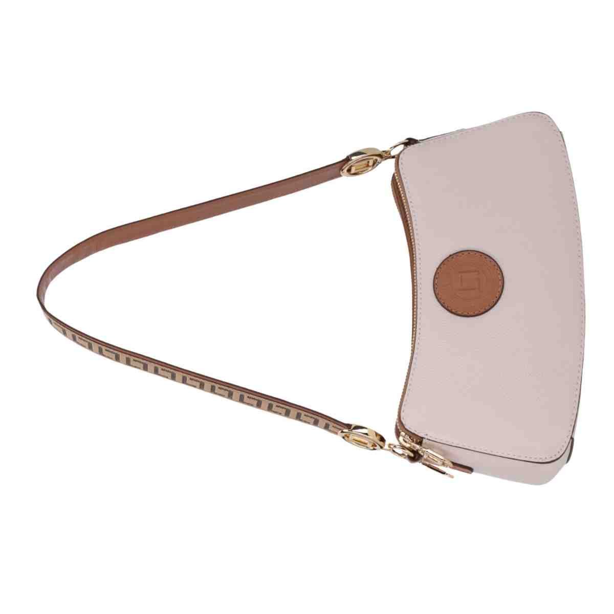 Bolsa Feminina Bella Baguete Pequena Luz Da Lua New Ridge Panna Marrom 6