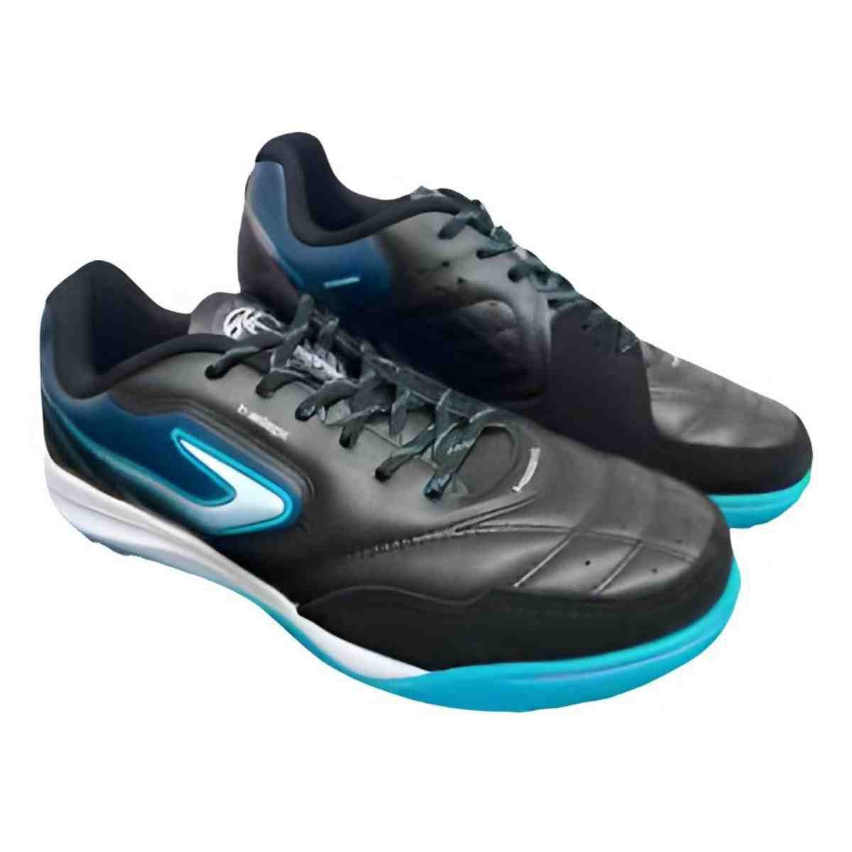Chuteira Society Masculina Topper Dominator Play Vi T Preta E Azul Preto/Azul 2