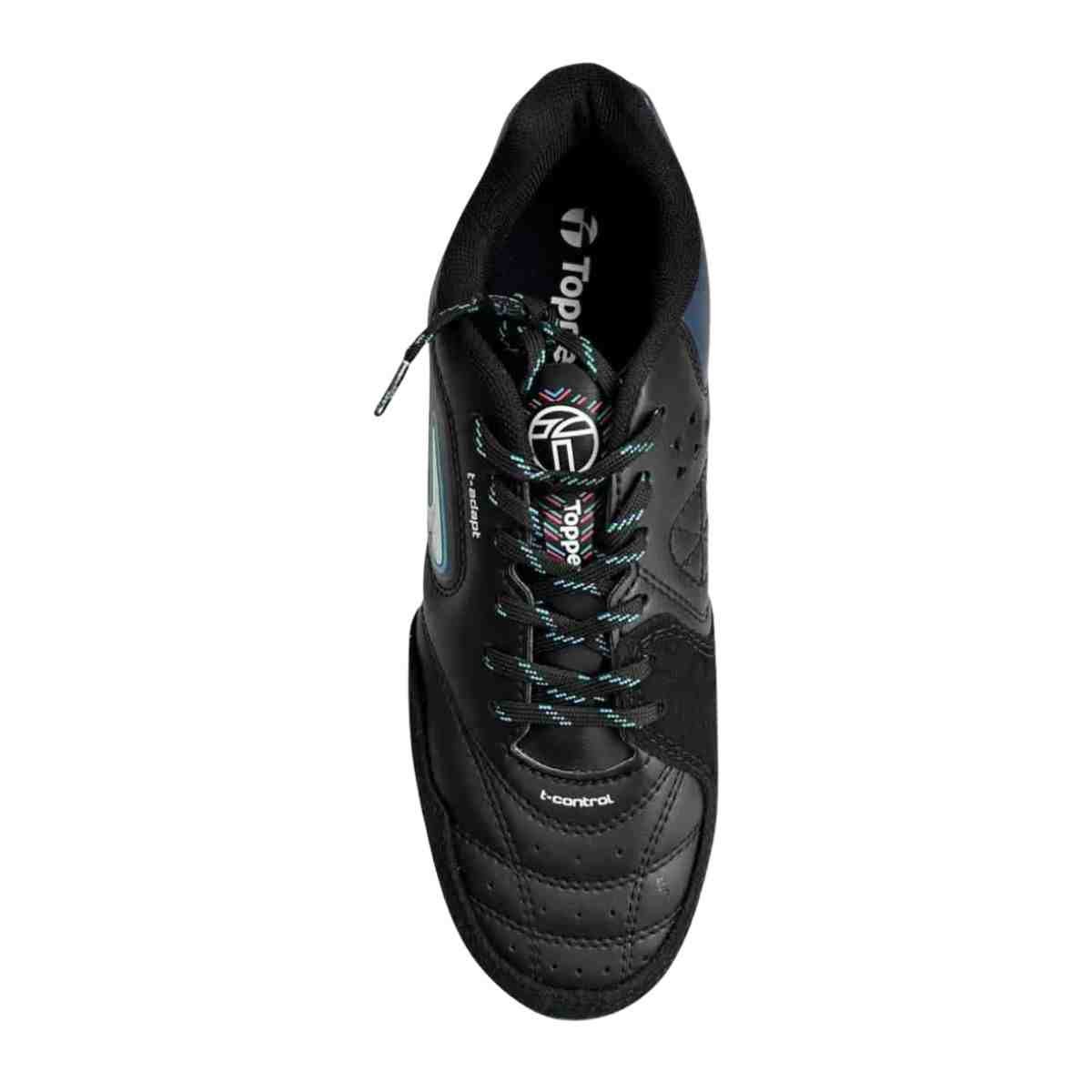 Chuteira Society Masculina Topper Dominator Play Vi T Preta E Azul Preto/Azul 3