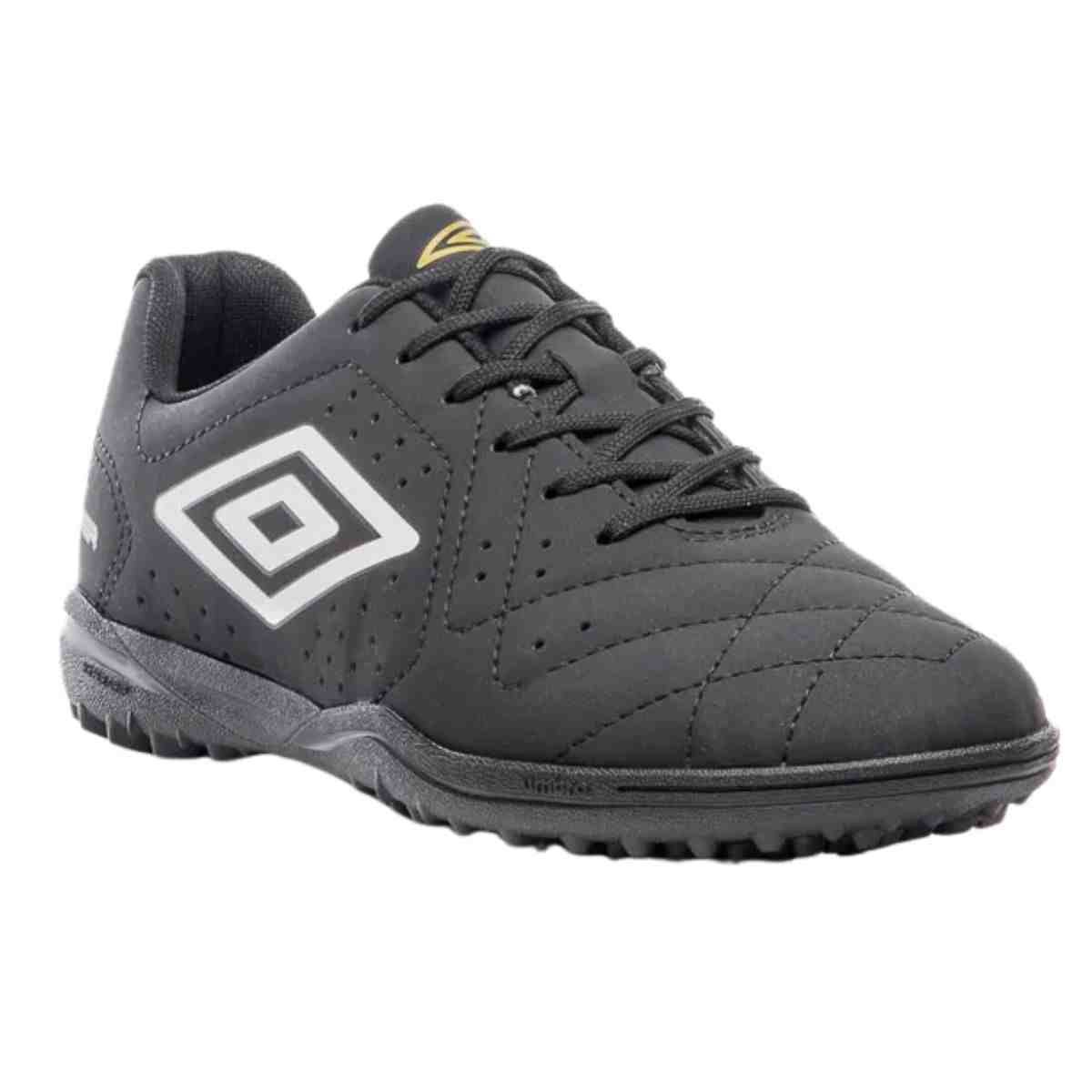 Chuteira Society Masculina Umbro Neo Striker Ii Preta Preto/Dourado 2