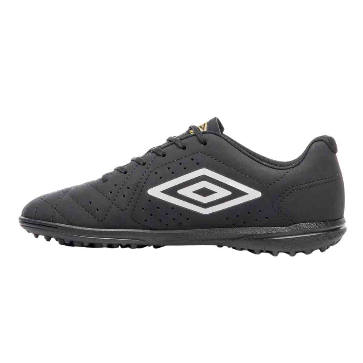 Chuteira Society Masculina Umbro Neo Striker Ii Preta Preto/Dourado 6