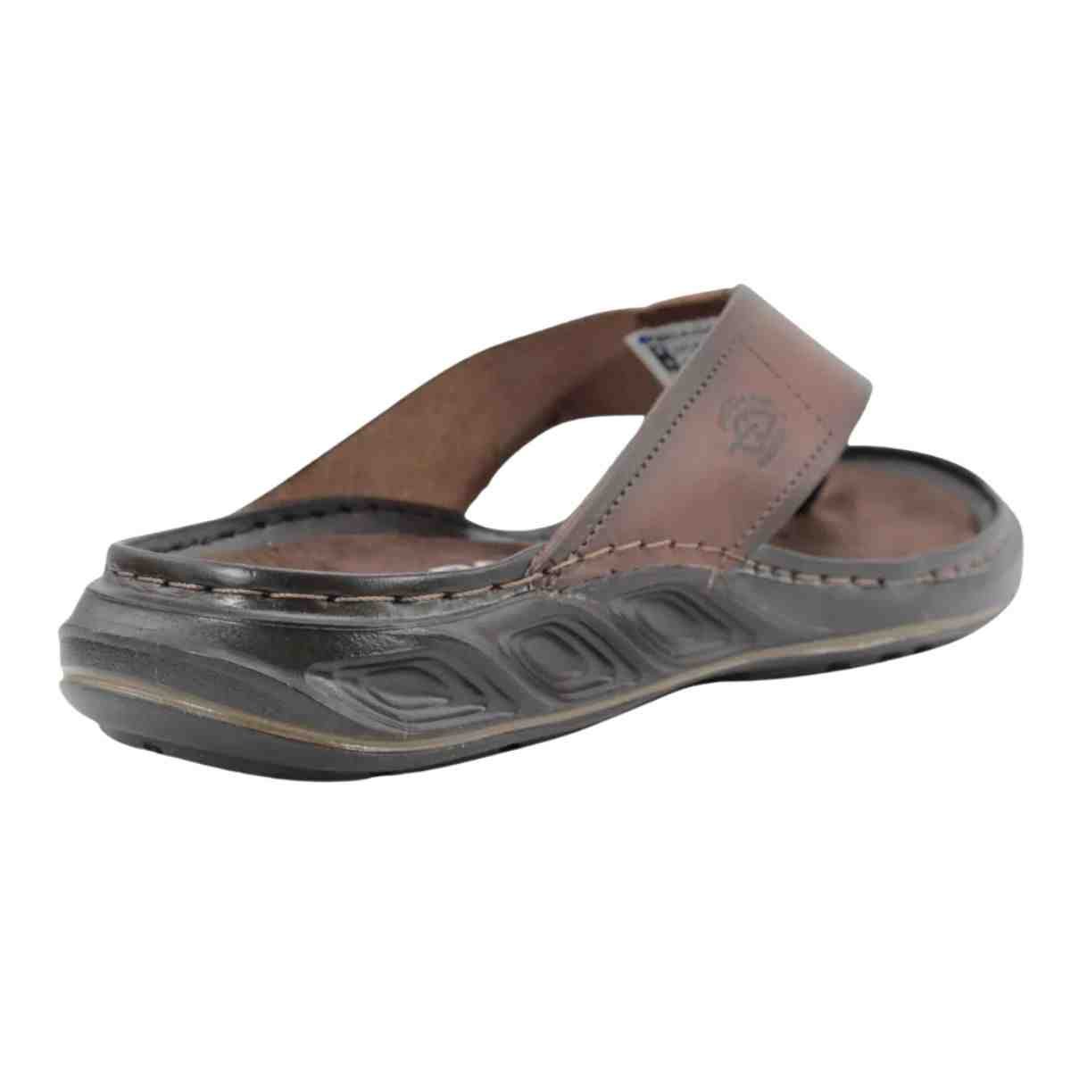Chinelo Masculino Dedo Pegada Pinhão Marrom 7