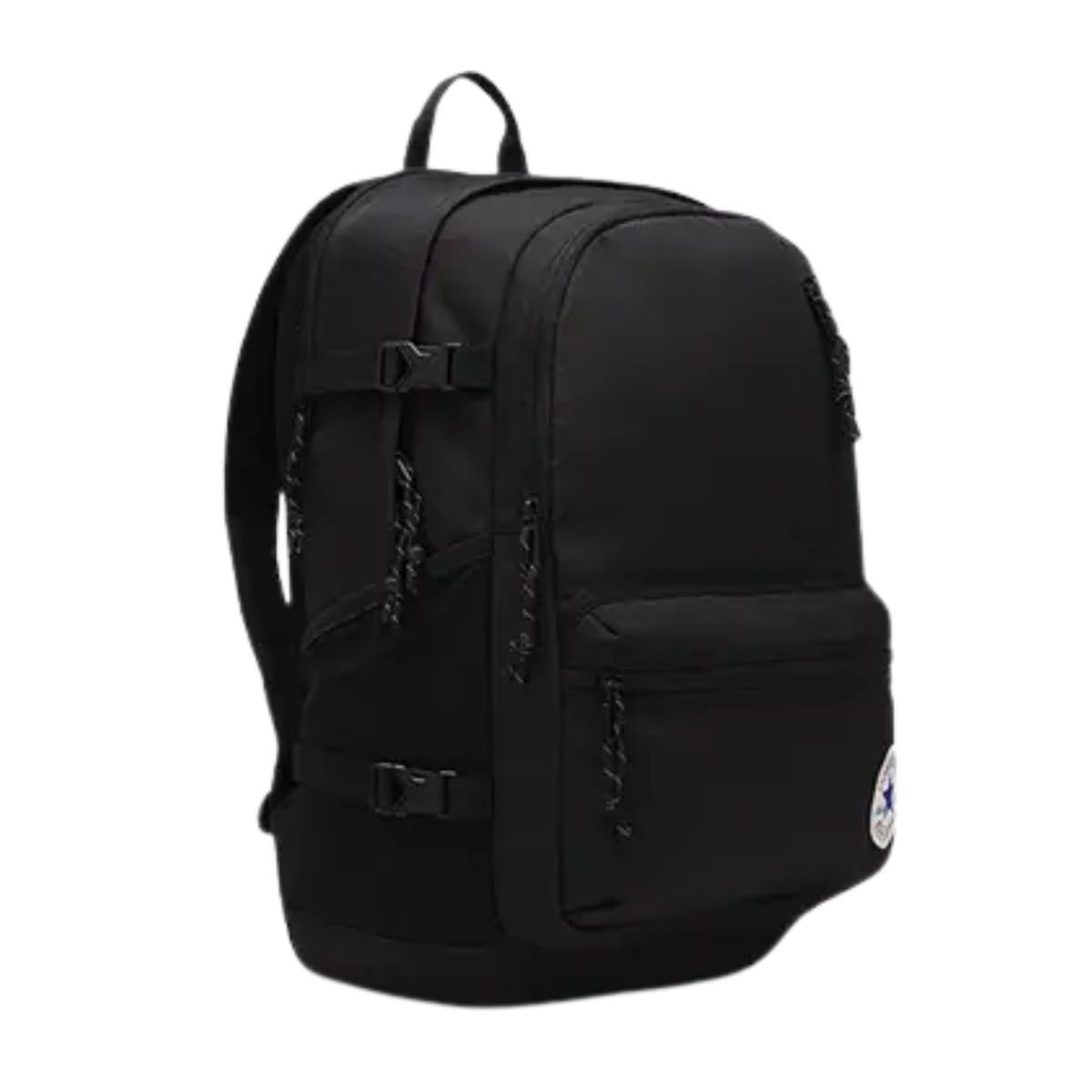 Mochila Unissex Converse Cam Straight Edge Preta Preto 2