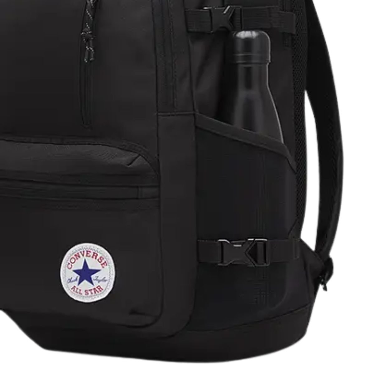 Mochila Unissex Converse Cam Straight Edge Preta Preto 6